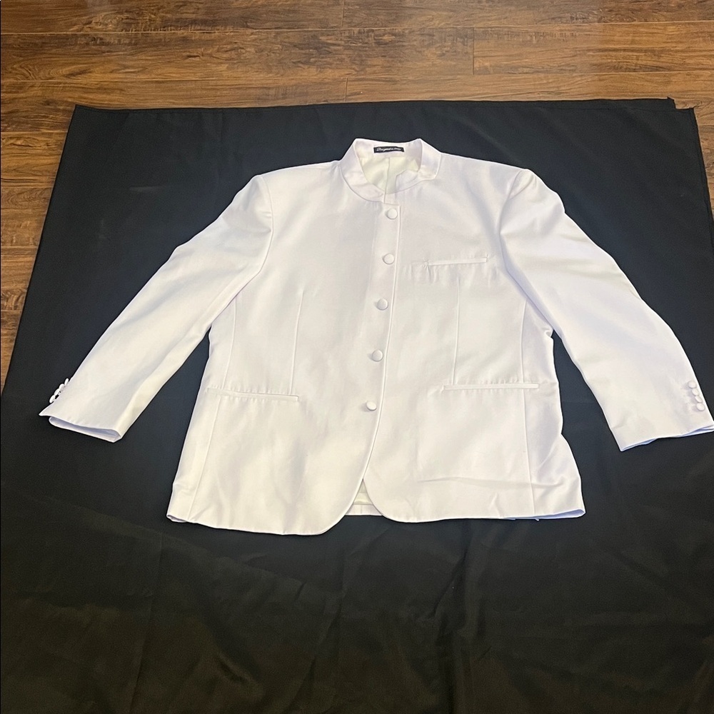 Men’s White Elegante Gentiluomo Italiana Collezione Suit Sz 43R. - Picture 6 of 16